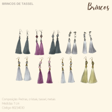 Brincos em tassel